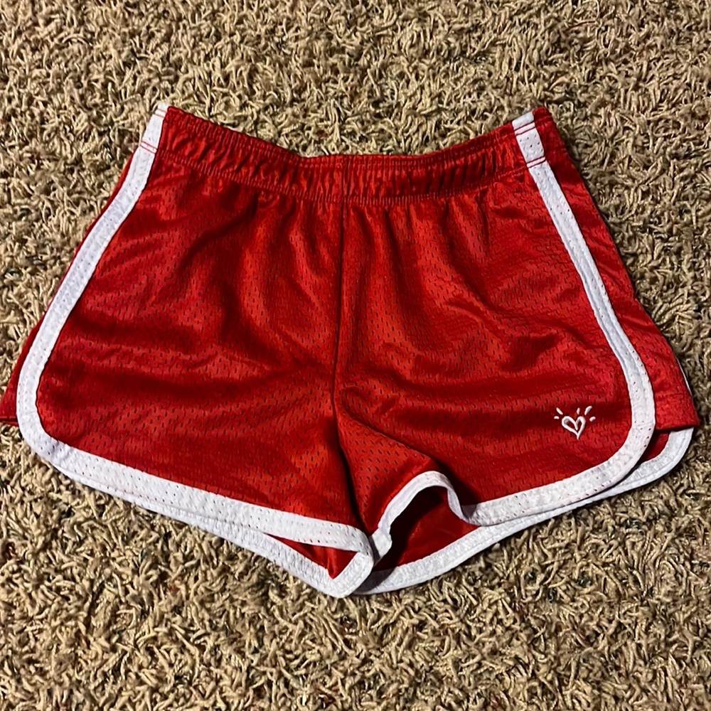 Red Justice red girls shorts size 10